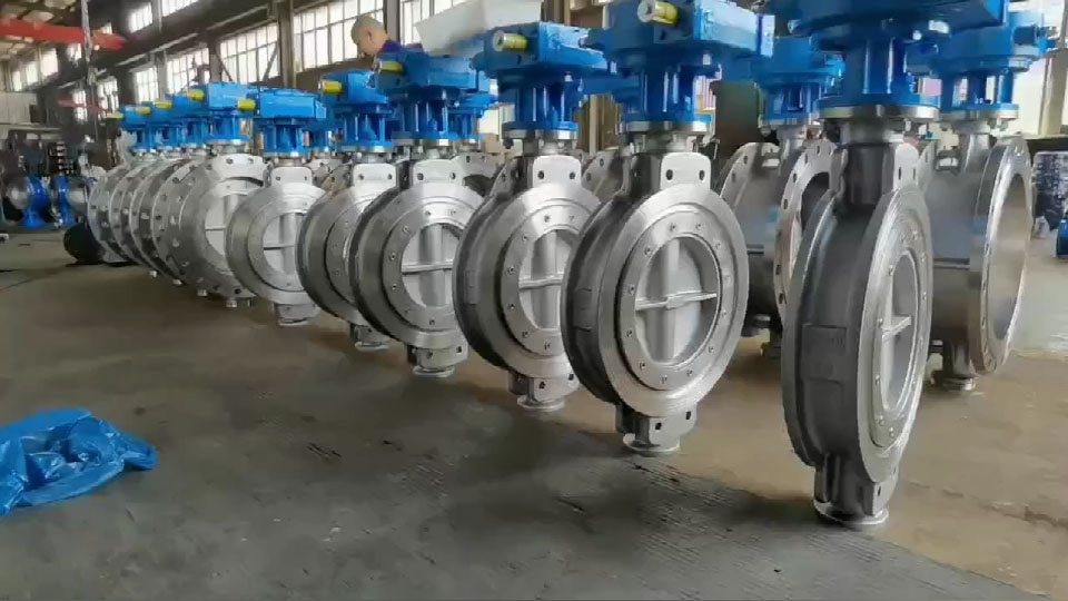 gear worm butterfly valve